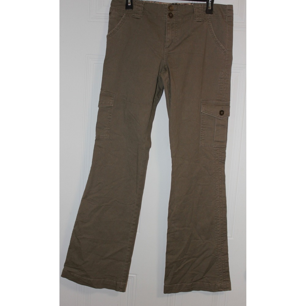 Sanctuary Clothing Cargo Flare Pants Olive Taupe SZ 30 Utility Y2K Gorpcore Chic - Picture 5 of 8